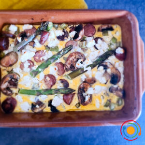scrambled eggs with mushrooms