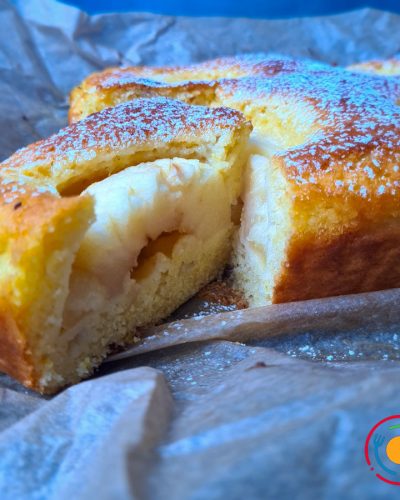 Manų kruopų keksas su obuoliais ir apelsinu sirupu-5 Manų kruopų keksas su obuoliais ir apelsinu sirupu